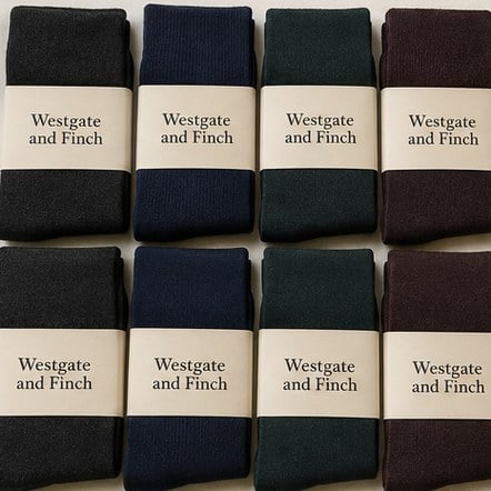 Customized dress socks for airlines, rail and crews