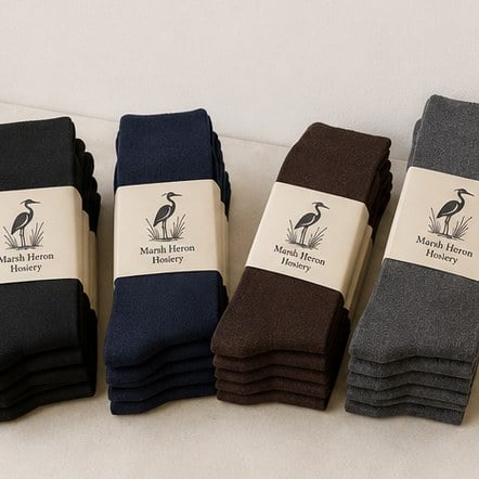 Customized dress socks for menswear brands and retail