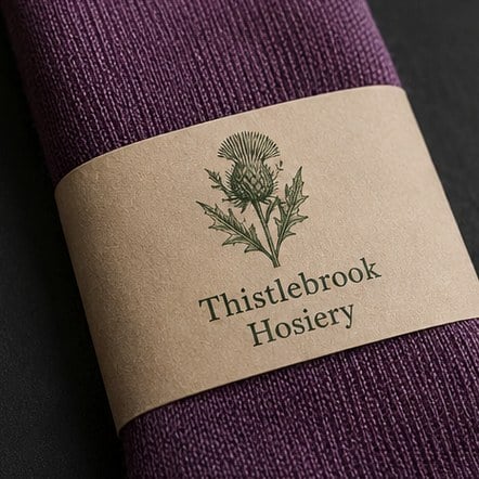 Dress socks with logo printing